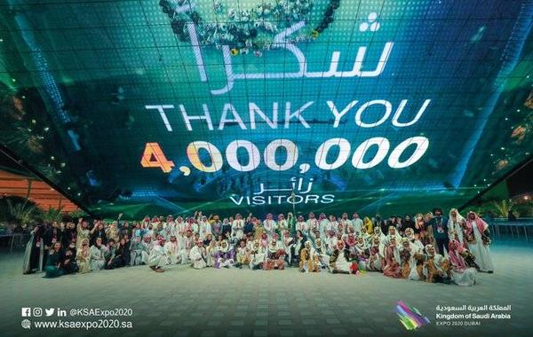 جناح السعودية في "إكسبو 2020 دبي" يستقبل 4 ملايين زائر - الصورة من حساب الجناح على تويتر 