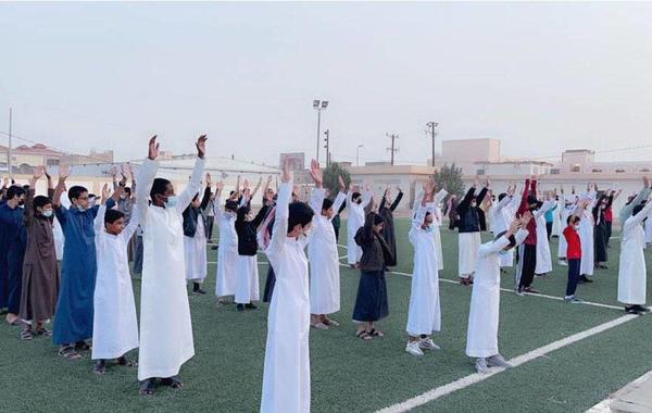 العودة الحضورية للطلاب في المدارس السعودية - الصورة من حساب وزارة التعليم السعودية