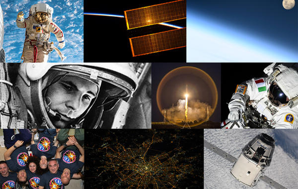 الاحتفال باليوم الدولي للرحلة البشرية إلى الفضاء - الصورة من موقع .igs.org