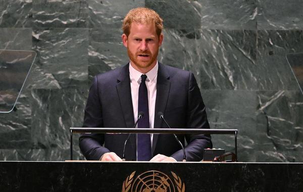 الأمير هاري في خطابه أمام الأمم المتحدة- الصورة من موقع News