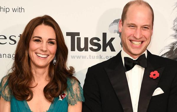 Britain's Prince William, Duke of Cambridge, (R) and Britain's Catherine, Duchess of Cambridge, (L) attend The Tusk Conservation Awards at Banqueting House in London on November 8, 2018. Jeff Spicer / POOL / AFP