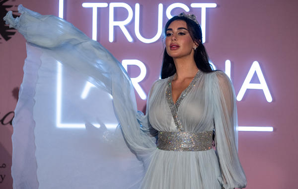 Egyptian actress Yasmin Sabri arrives to attend the Fashion Trust Arabia Awards, a part of year-round cultural events culminating the FIFA World Cup Qatar 2022 football tournament, at the national museum of Qatar in Doha on October 26, 2022. Jewel SAMAD / AFP