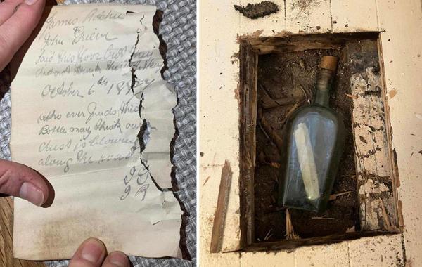 رسالة عمرها 135 عاماً تحتوي ملاحظة غريبة في منزلها