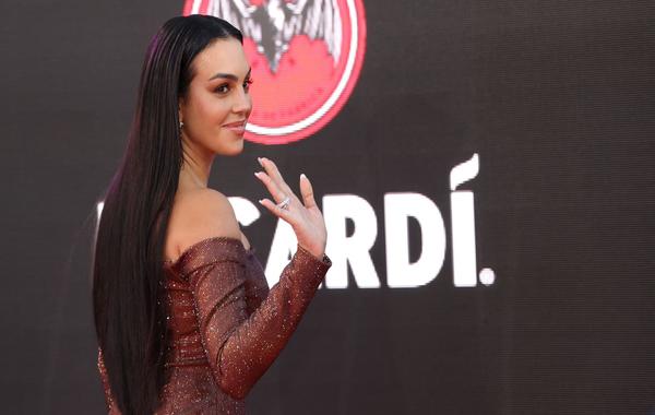 Argentine model Georgina Rodriguez arrives for the 23rd Annual Latin Grammy awards at the Mandalay Bay's Michelob Ultra Arena in Las Vegas, Nevada, on November 17, 2022. Ronda CHURCHILL / AFP
