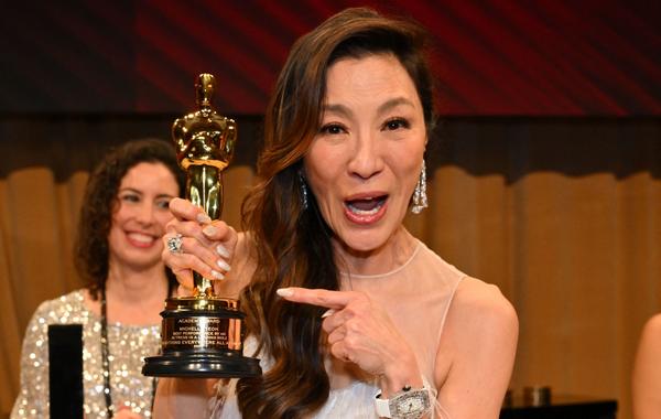 Michelle Yeoh, in Hollywood, California on March 12, 2023. ANGELA WEISS / AFP