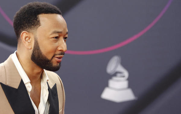 US singer-songwriter John Legend arrives for the 23rd Annual Latin Grammy awards at the Mandalay Bay's Michelob Ultra Arena in Las Vegas, Nevada, on November 17, 2022. Ronda CHURCHILL / AFP