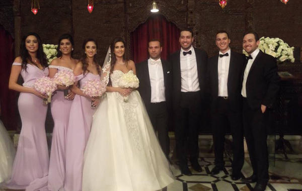 حصرياً صور جديدة من زفاف ملكة جمال لبنان
