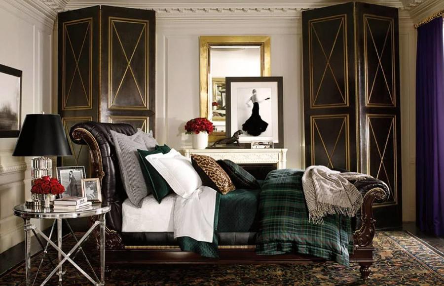 غرفة نوم بطابع كلاسيكي من رالف لورين Ralph Lauren 