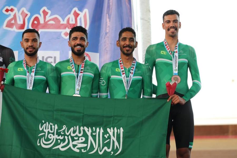 المنتخب السعودي للدراجات يتألق منافسات البطولة العربية للمضمار